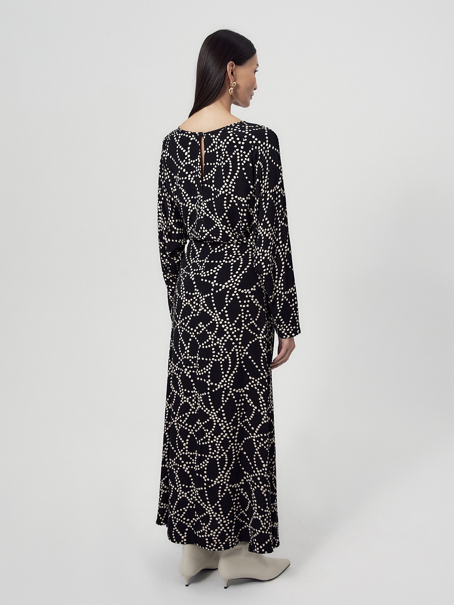 Платье макси из вискозы