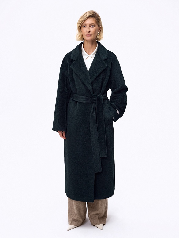 Пальто из шерсти с мембраной и утеплённой спинкой POMPA арт.1016085r90049