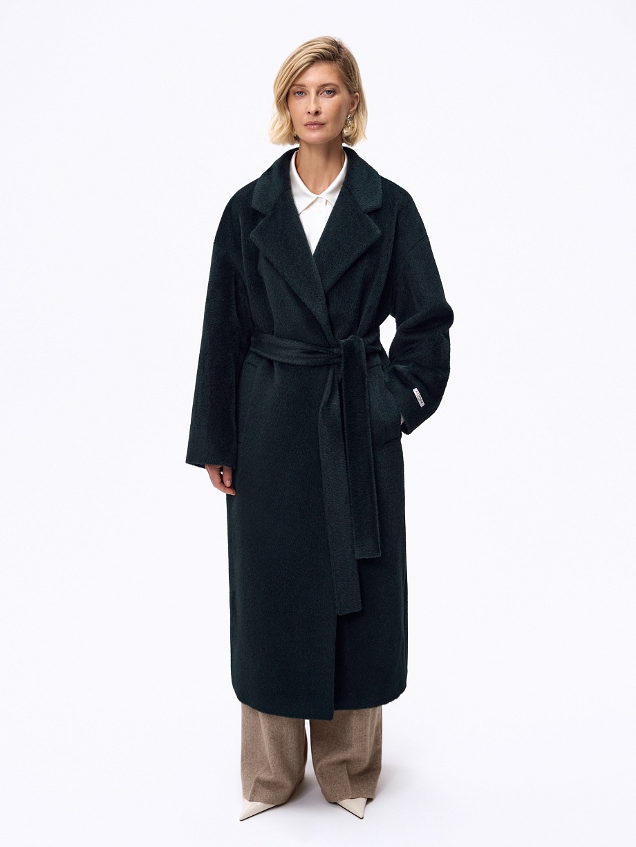 Пальто из шерсти с мембраной и утеплённой спинкой