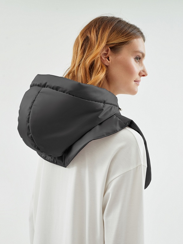 Непромокаемый съемный зимний капюшон на молнии