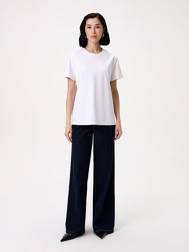 Футболка из 100% мерсеризированного хлопка