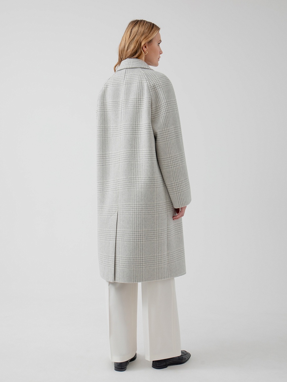 Шерстяное демисезонное пальто с мембраной