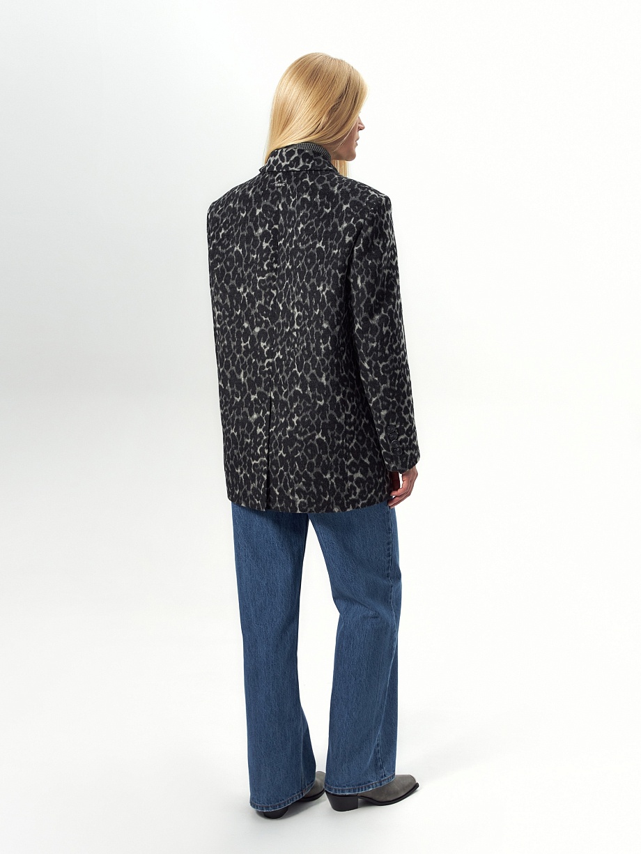 Пальто-жакет из шерсти с мембраной