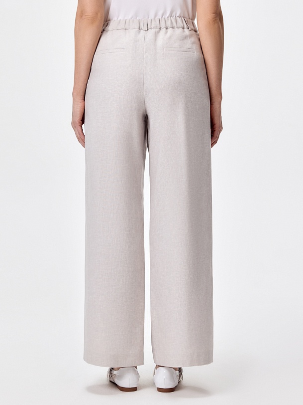 Брюки из хлопка и льна