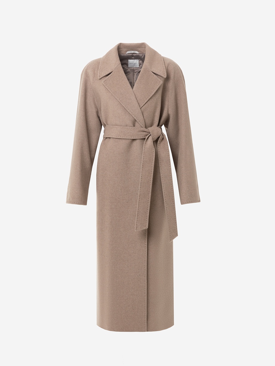 Пальто из шерсти с мембраной и утеплённой спинкой