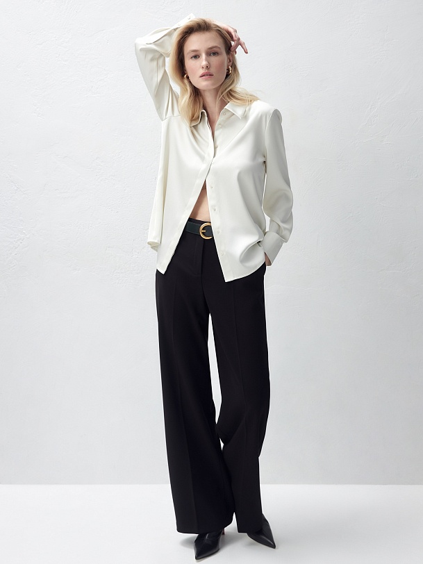 Прямые брюки свободного силуэта