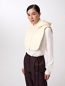 Двусторонняя зимняя экошуба со съёмным капюшоном POMPA арт.1014490p60803