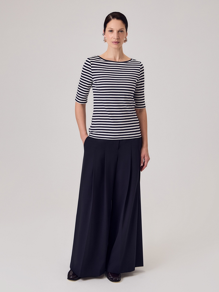 Трикотажный джемпер в полоску