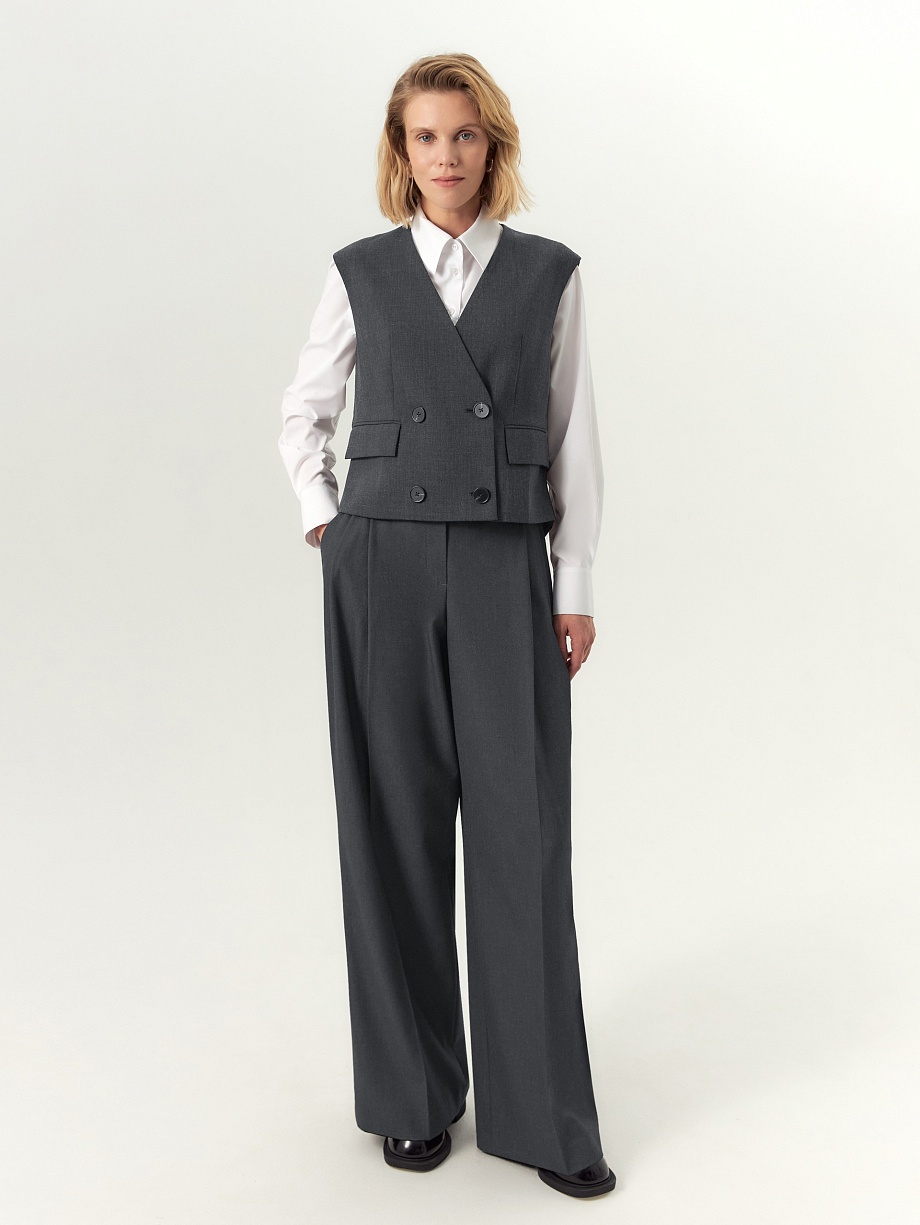 Брюки из костюмной ткани