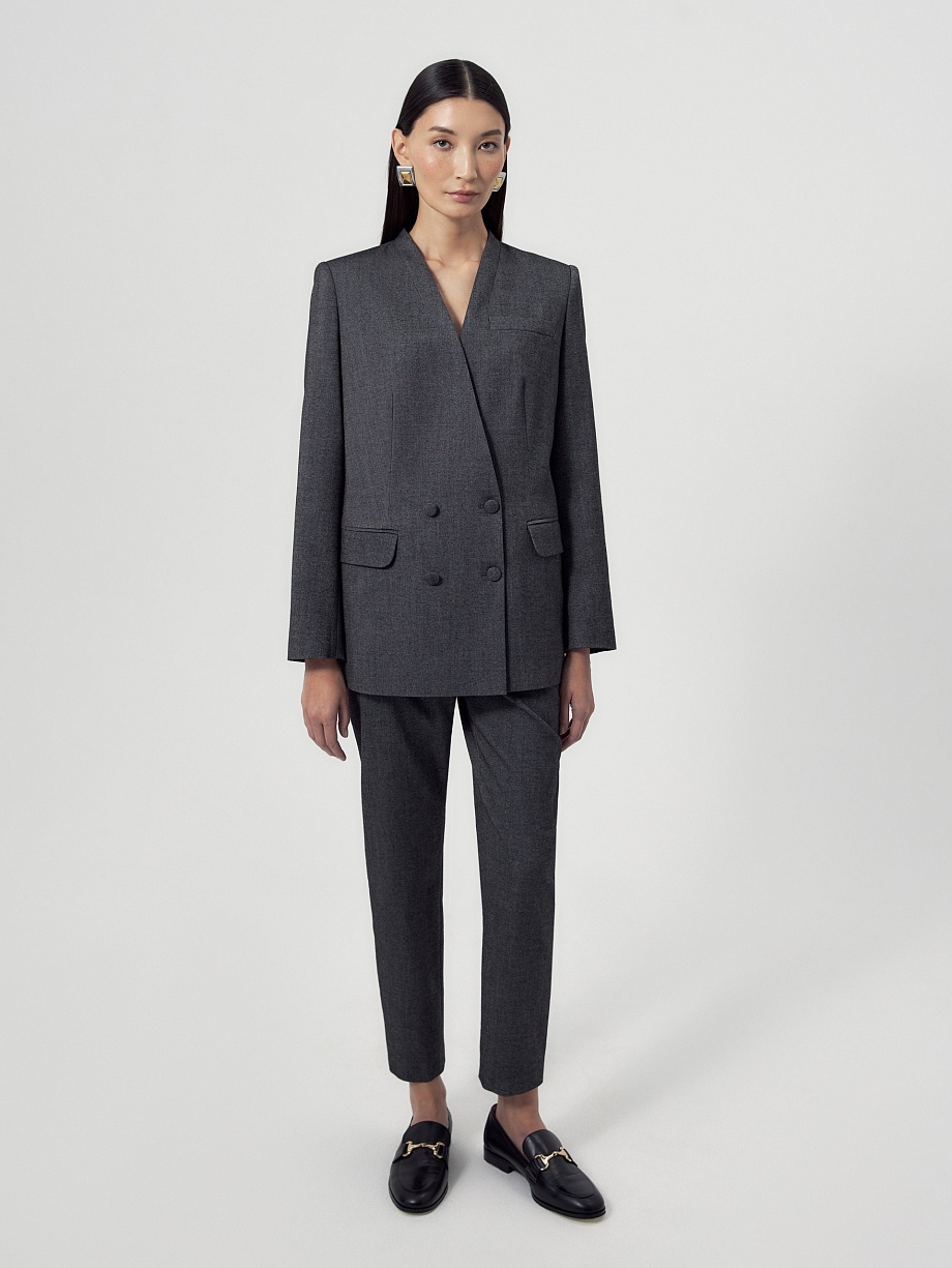 Жакет без лацканов