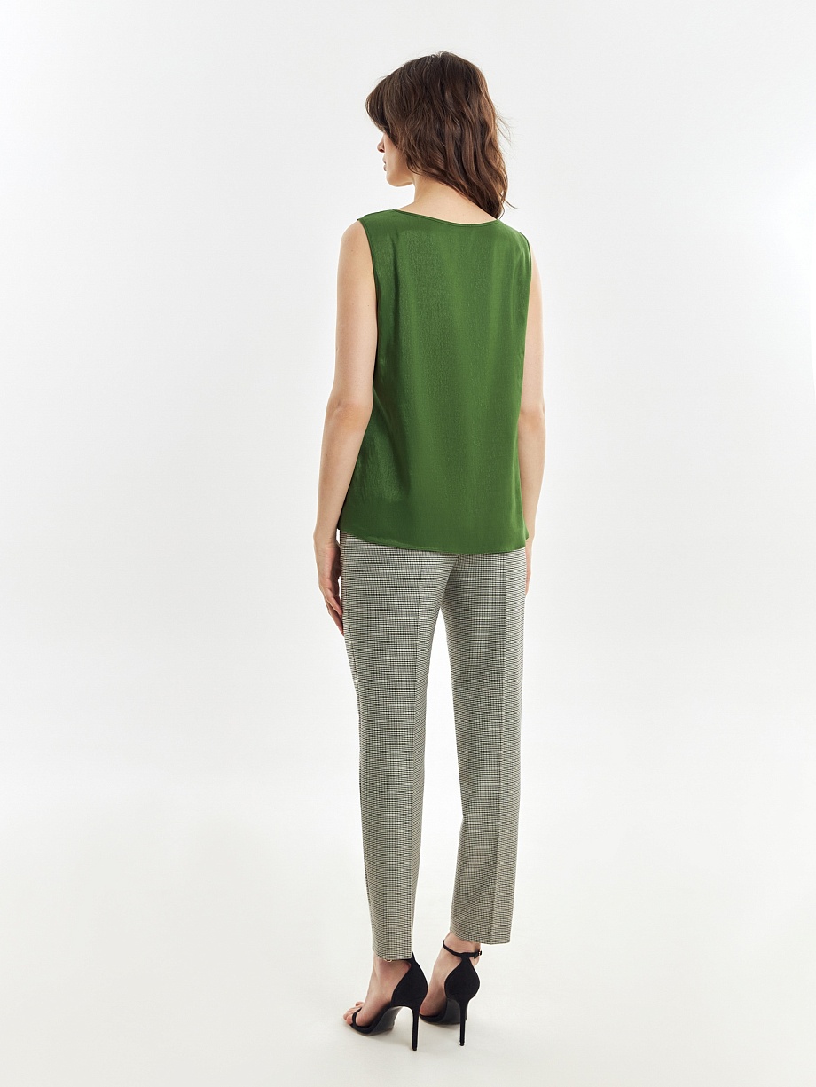 Базовый топ с эффектом мокрой ткани