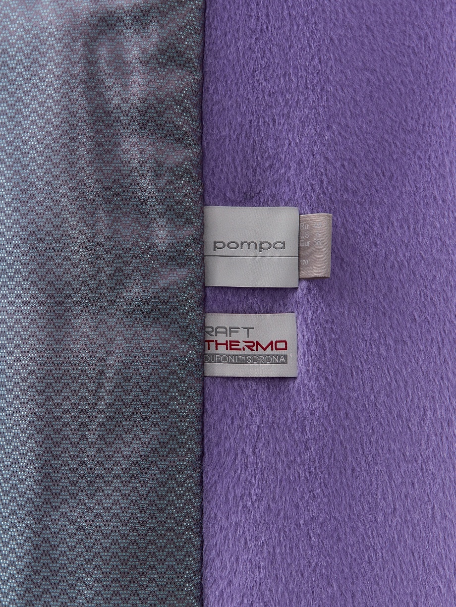 Утеплённое пальто из премиальной шерсти Альпака