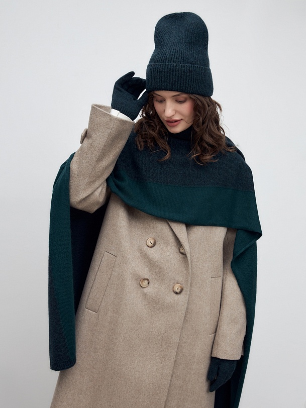 Демисезонные перчатки с шерстью и ангорой