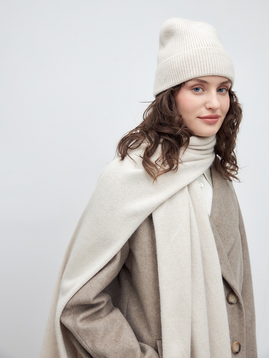 Мягкий шарф с шерстью и ангорой