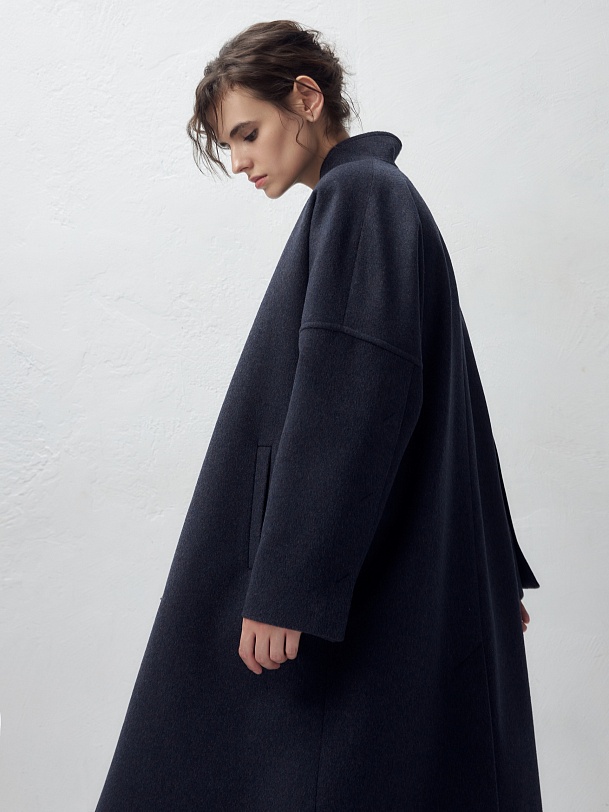 Шерстяное пальто с мембраной