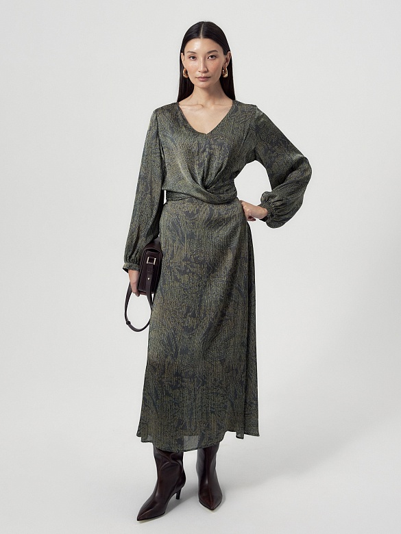 Платье с драпировкой POMPA арт.2139700so0890