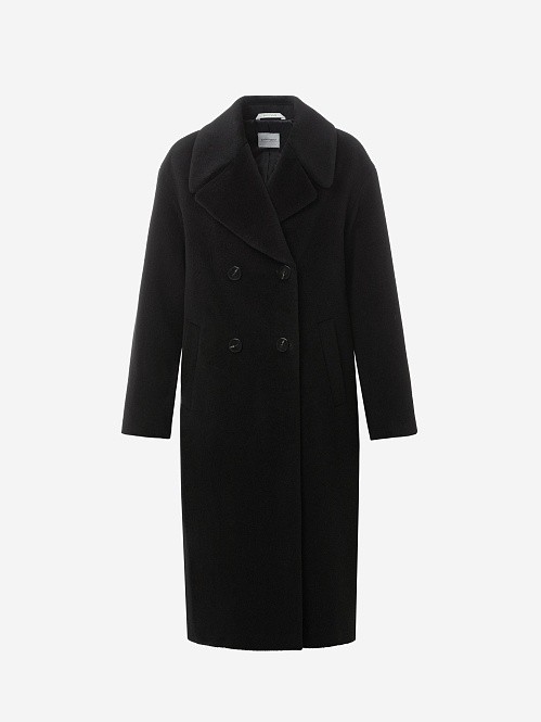 Пальто из премиальной шерсти с мембраной и утеплённой спинкой POMPA
