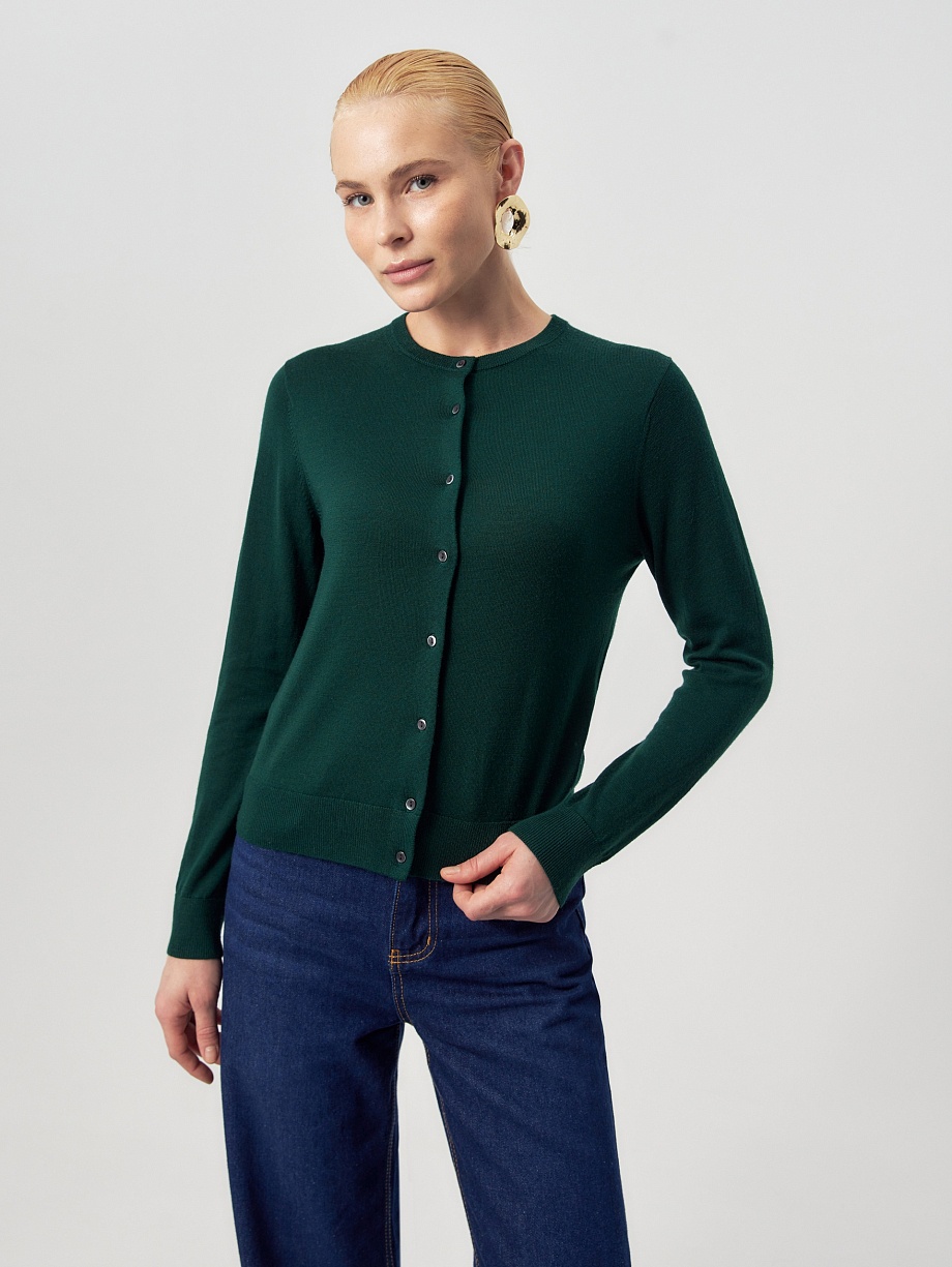 Кардиган из 100% шерсти мериноса