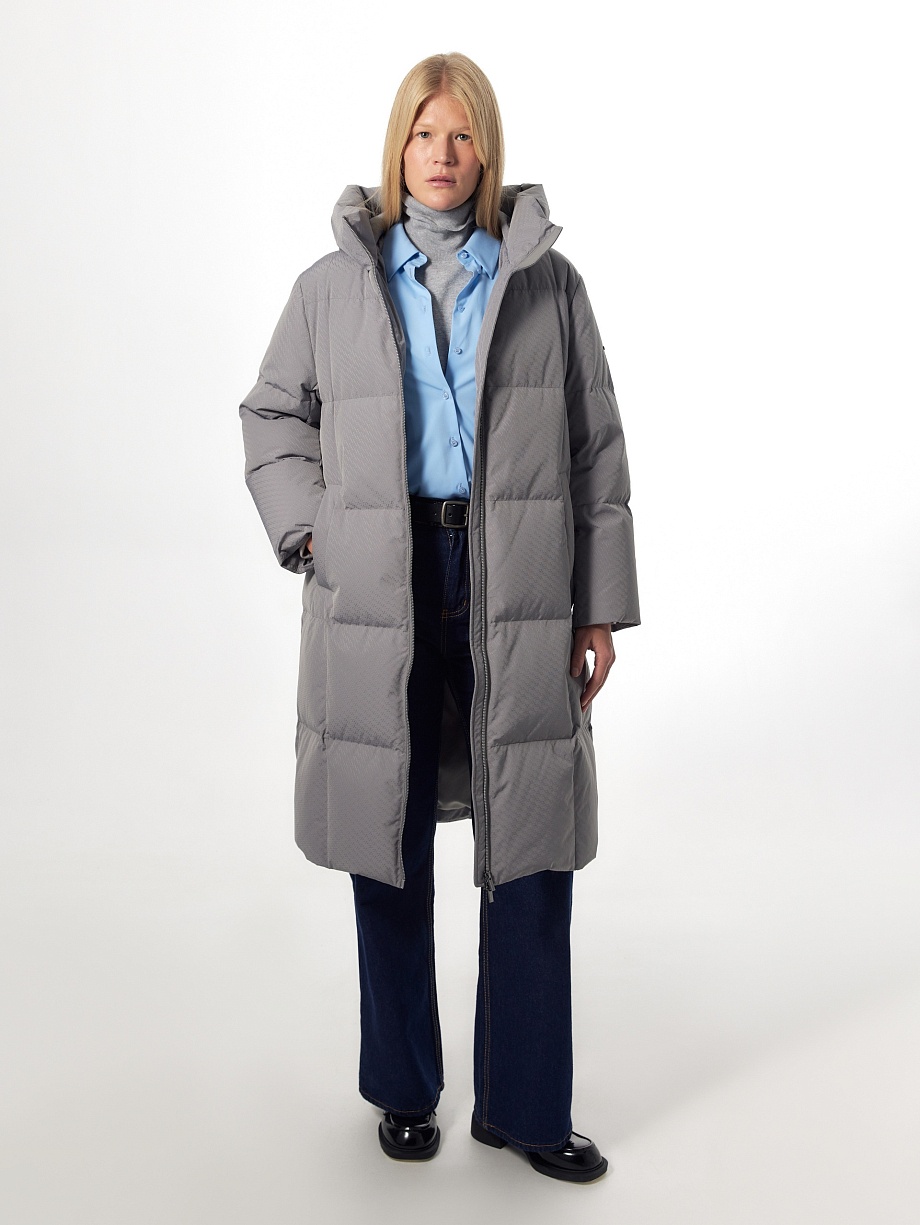 Непромокаемый пуховик с мембраной и утеплителем 90% пух и 10% перо
