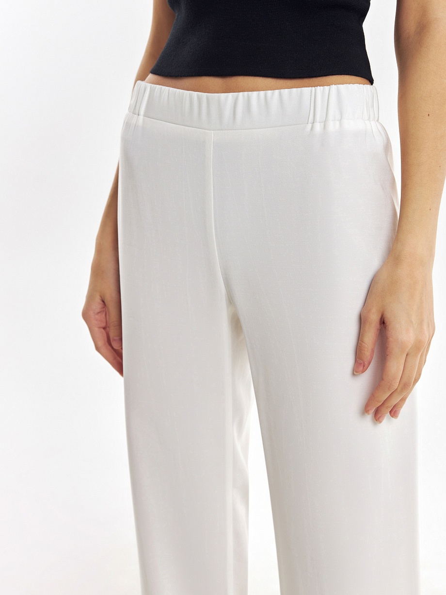 Летние прямые брюки из вискозы