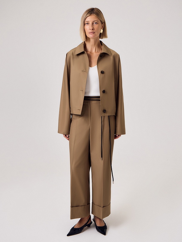 Брюки из твила с водоотталкивающей пропиткой