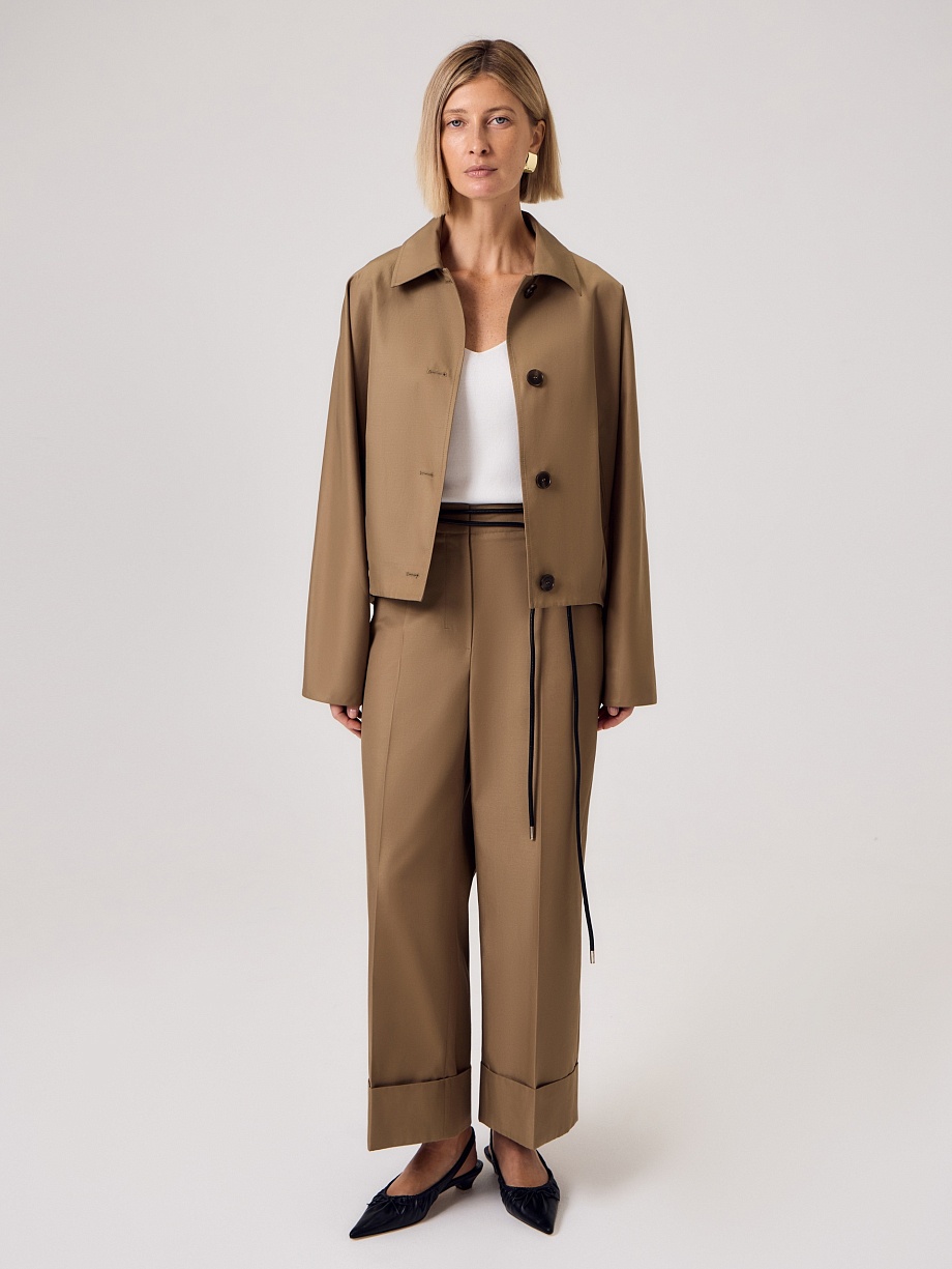 Брюки из твила с водоотталкивающей пропиткой