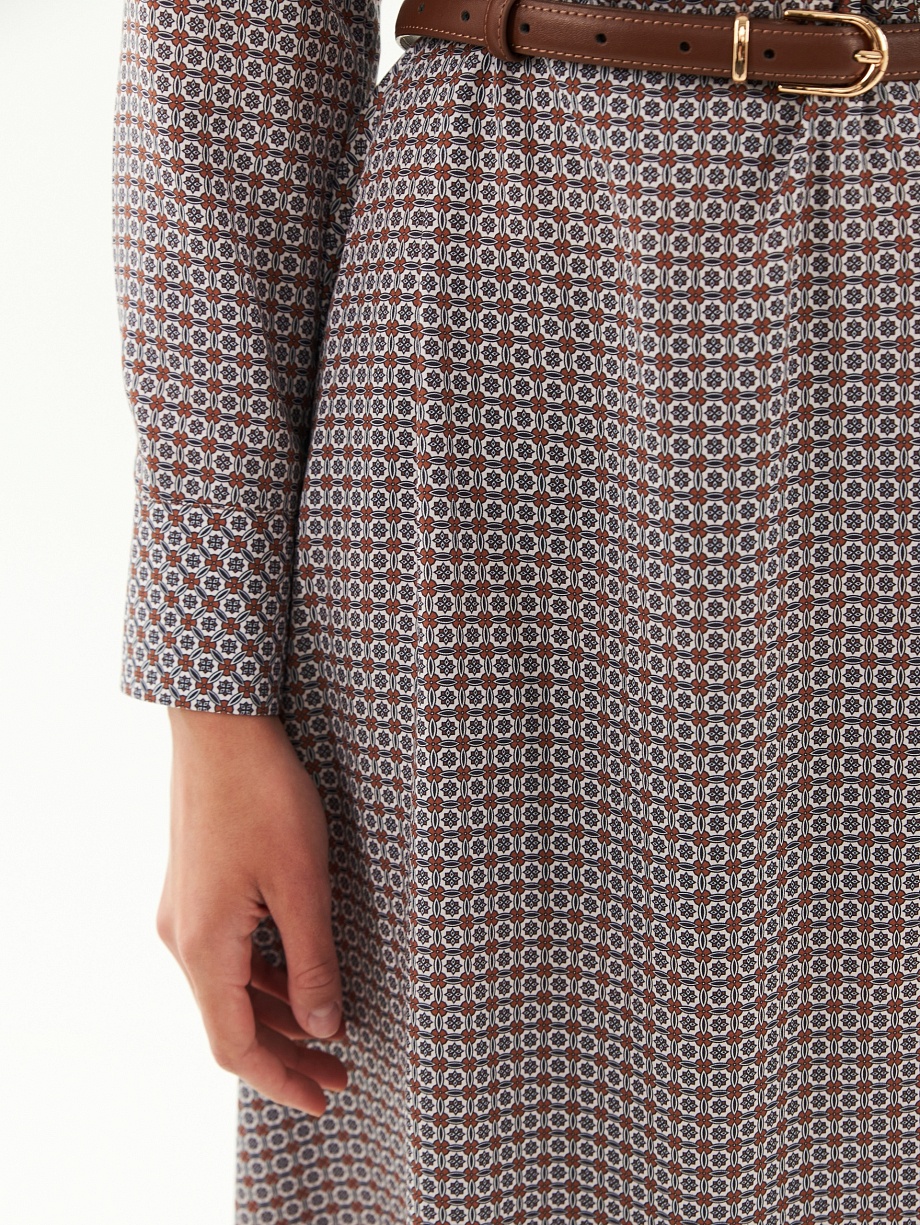 Платье полуприлегающего силуэта из 100% тенселя