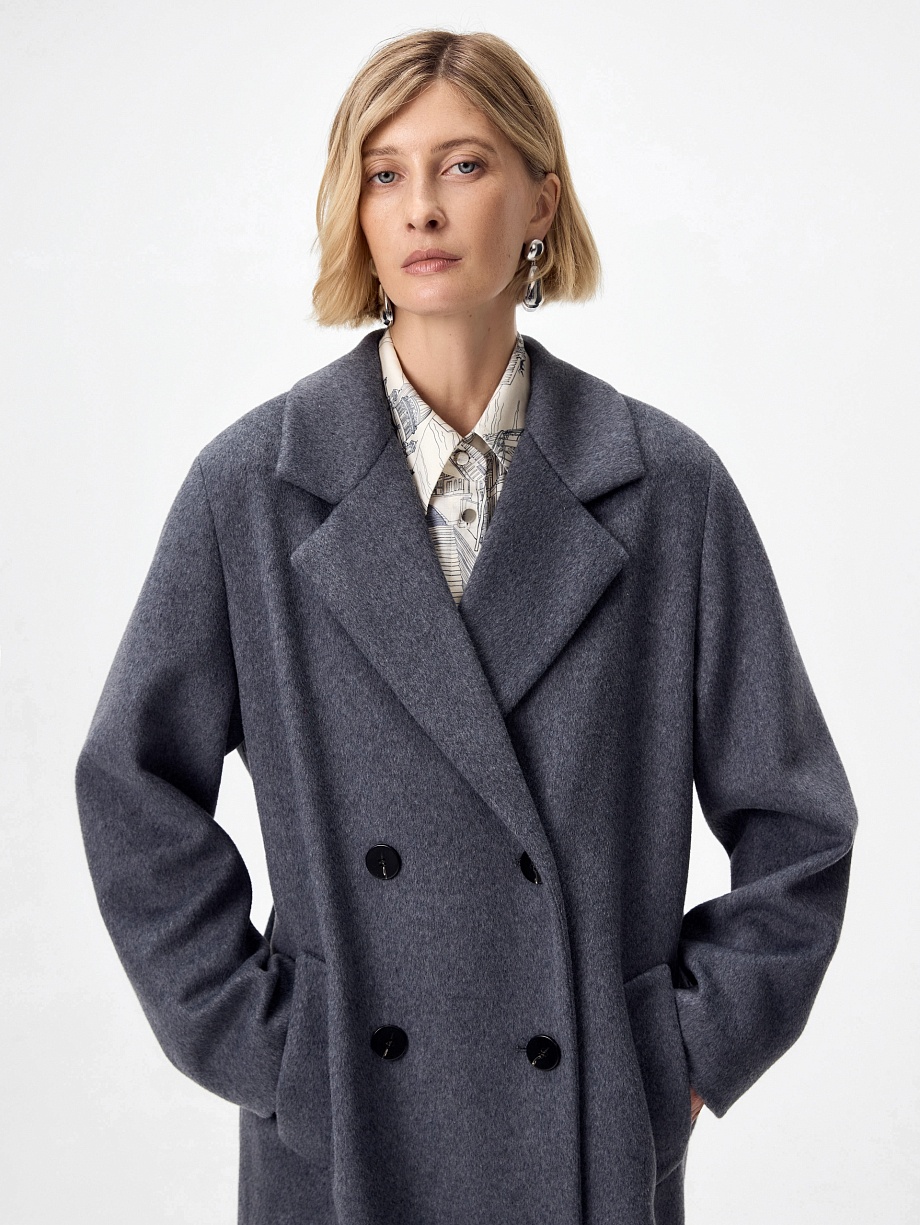 Пальто из шерсти с мембраной