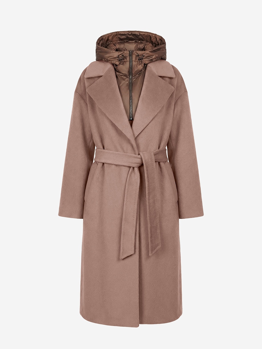 Пальто из премиальной шерсти с мембраной