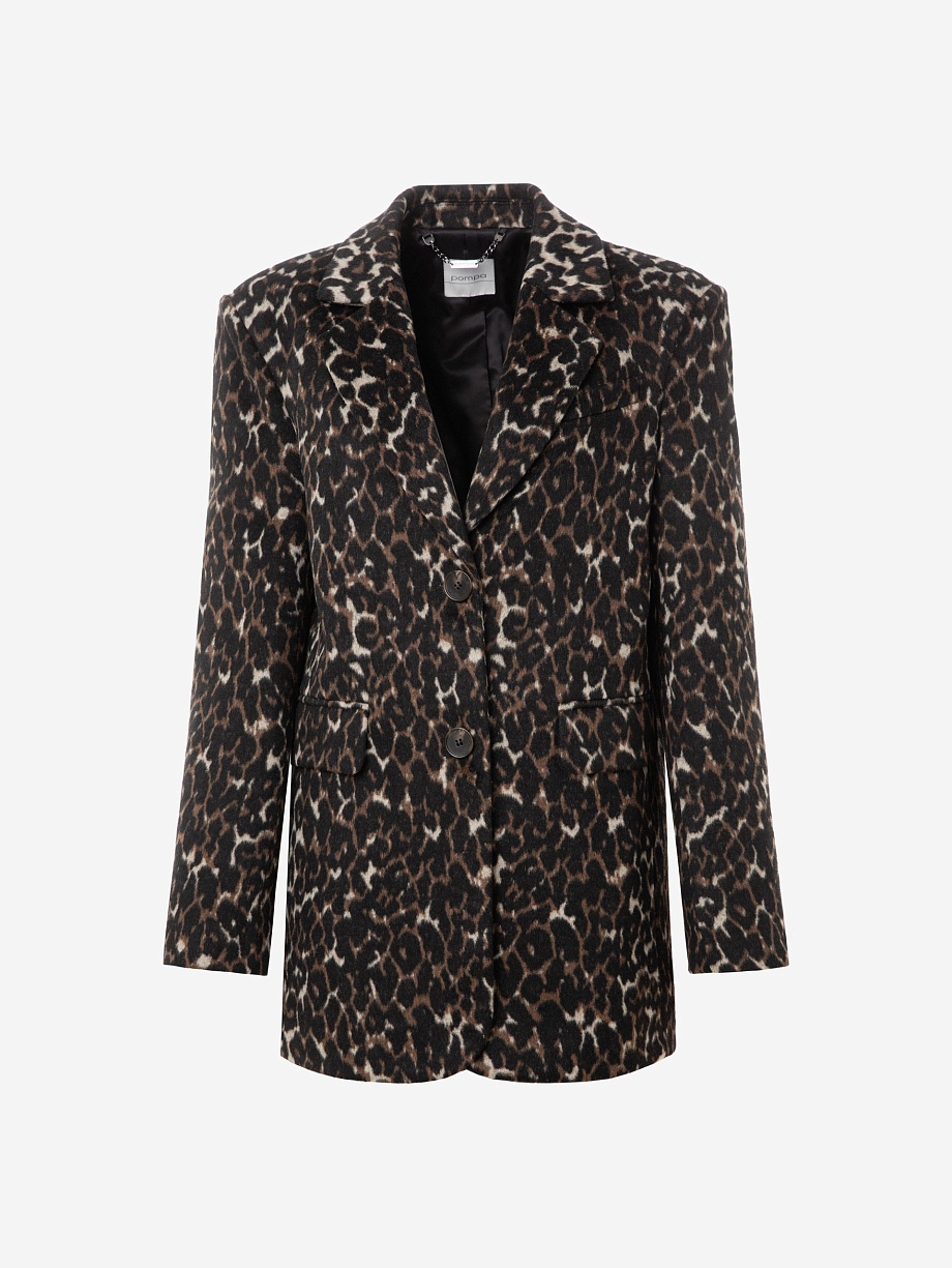 Пальто-жакет из шерсти с мембраной