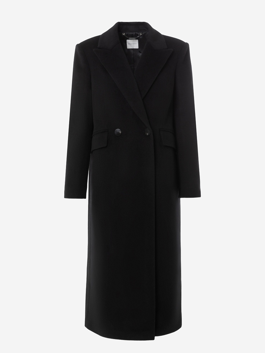 Пальто из шерсти с мембраной и утеплённой спинкой