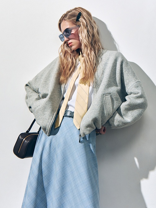 Жакет-бомбер из 100% хлопка