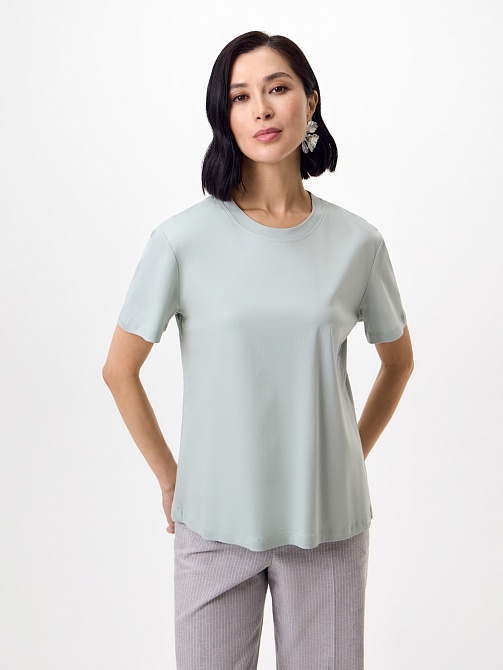 Футболка из 100% мерсеризированного хлопка
