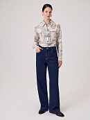 Блуза из 100% тенселя с петербургским принтом POMPA арт.3143230se0790