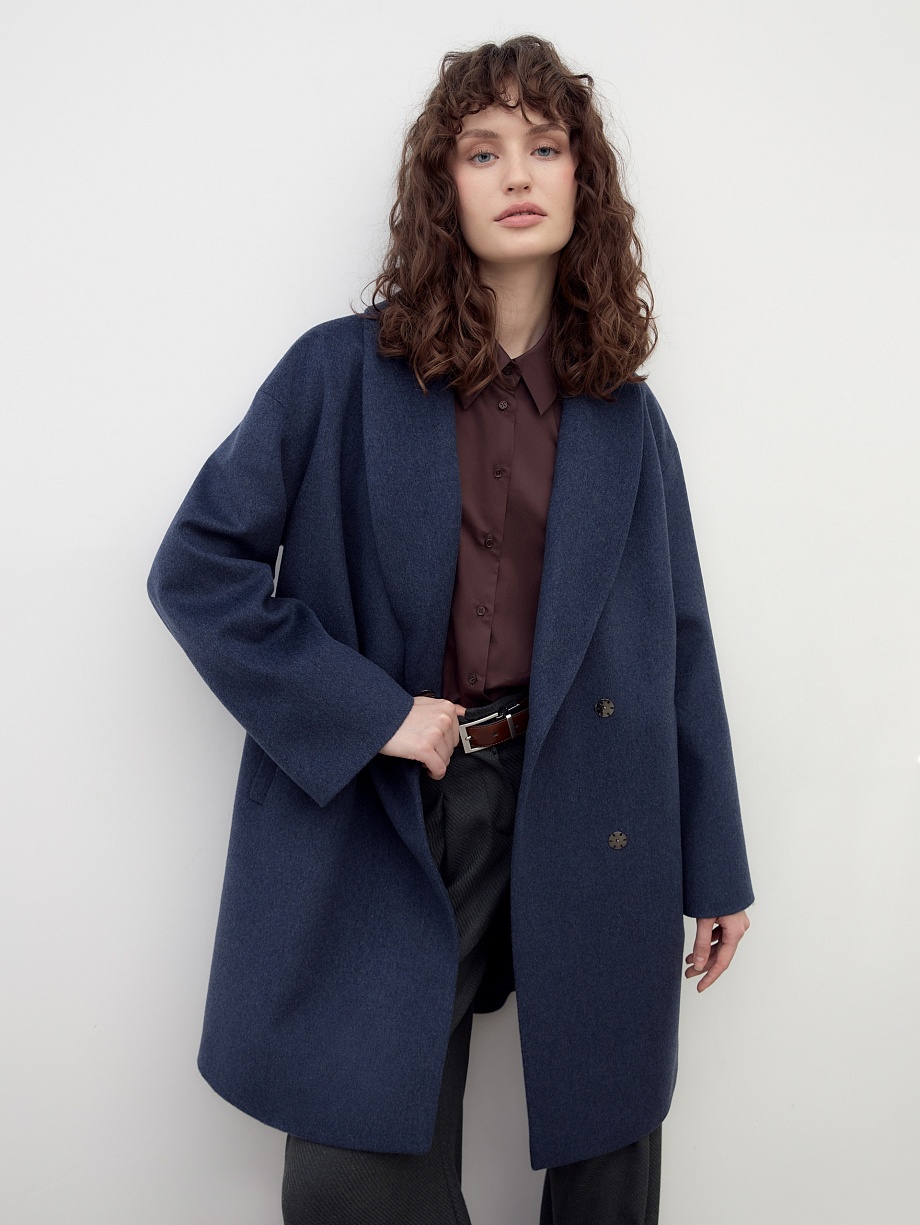 Шерстяное пальто с мембраной