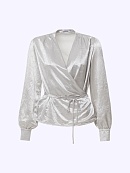 Блуза из жатого атласа POMPA арт.7143020ab3591