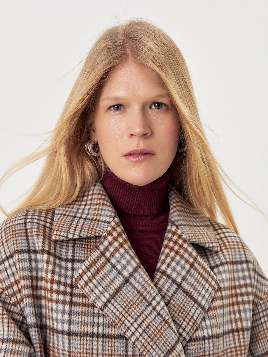 Шерстяное пальто с мембраной