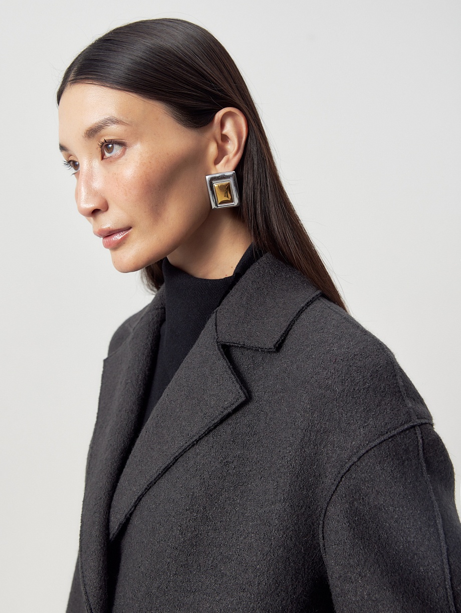 Шерстяное пальто с мембраной