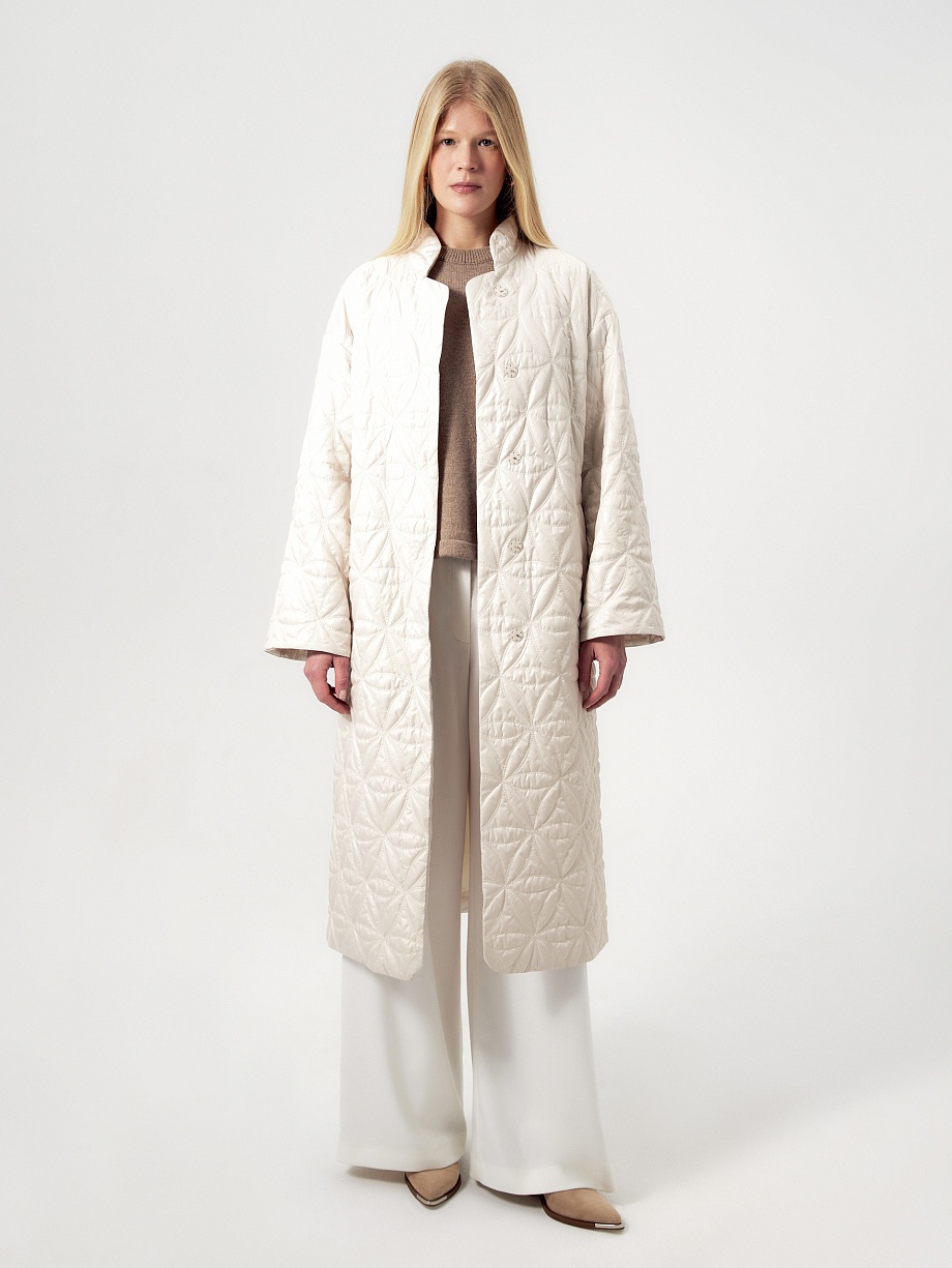 Демисезонное пальто из плащевой ткани с мембраной