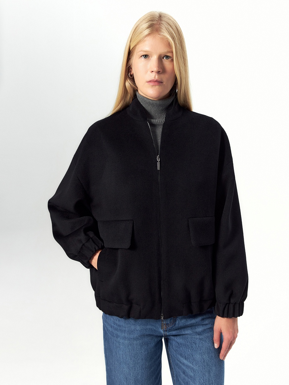 Куртка-бомбер из премиальной шерсти