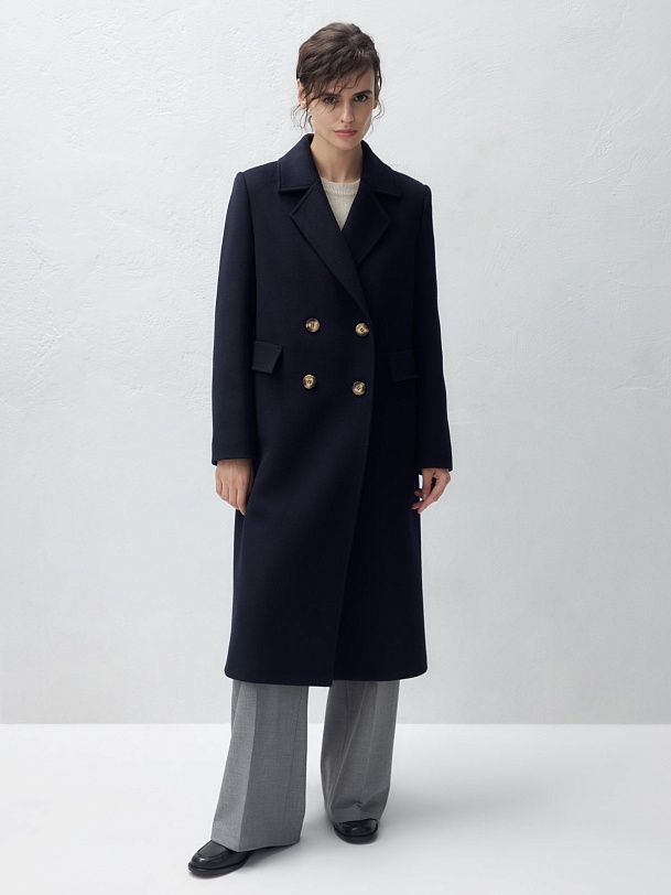 Шерстяное пальто с мембраной