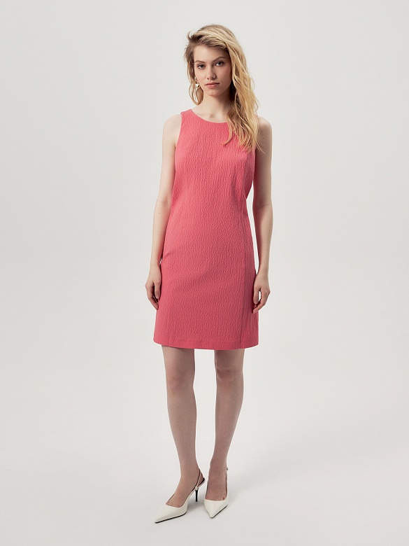 Платье миди из фактурного хлопка POMPA арт.4138830sr1123