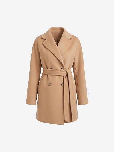 Шерстяное демисезонное полупальто с мембраной POMPA