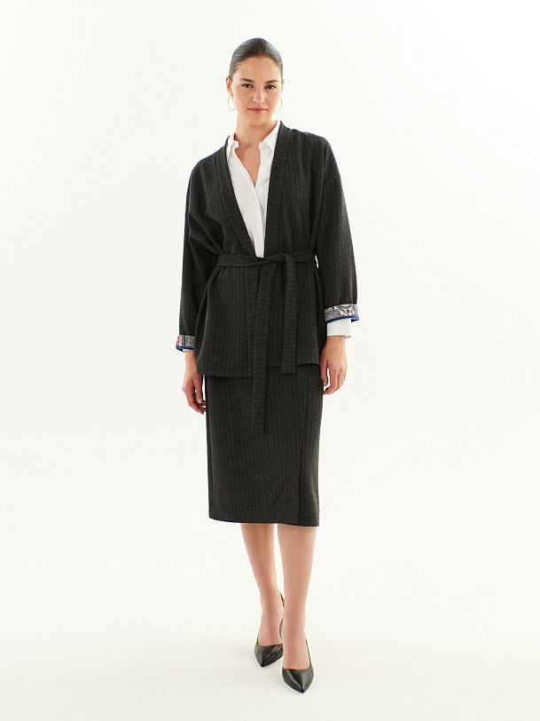 Двусторонний трикотажный жакет