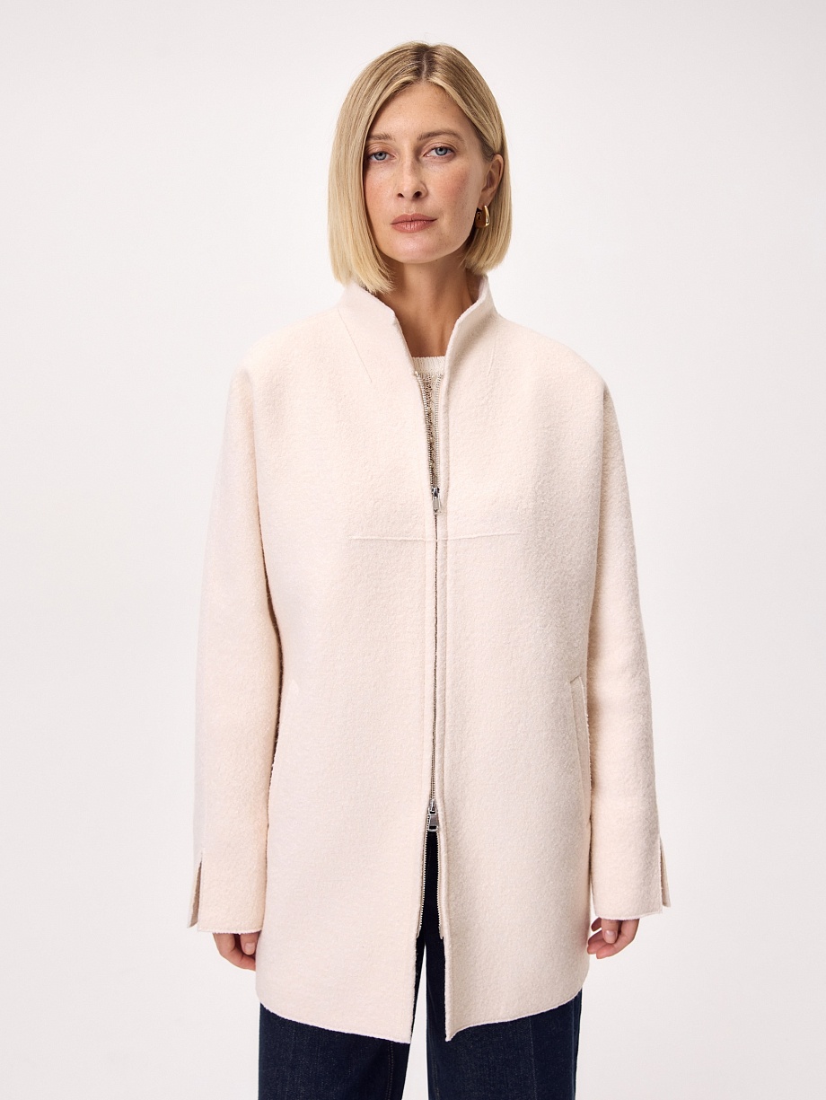 Полупальто из вареной шерсти с мембраной