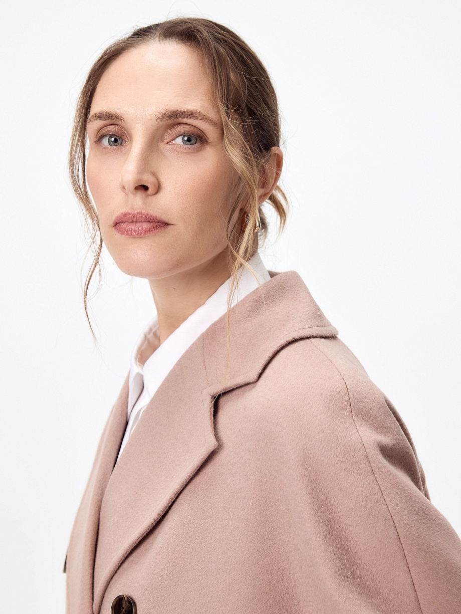 Пальто из шерсти с мембраной