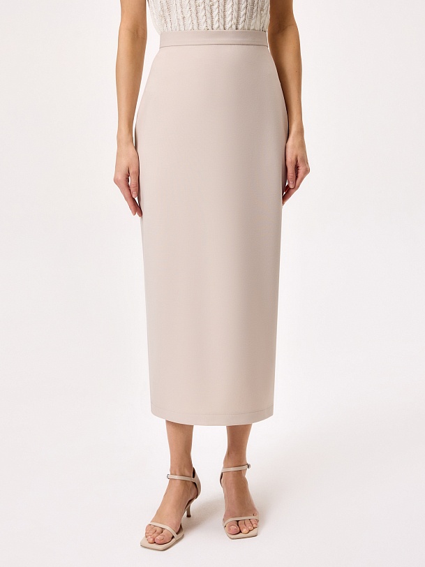 Юбка-карандаш из костюмной ткани
