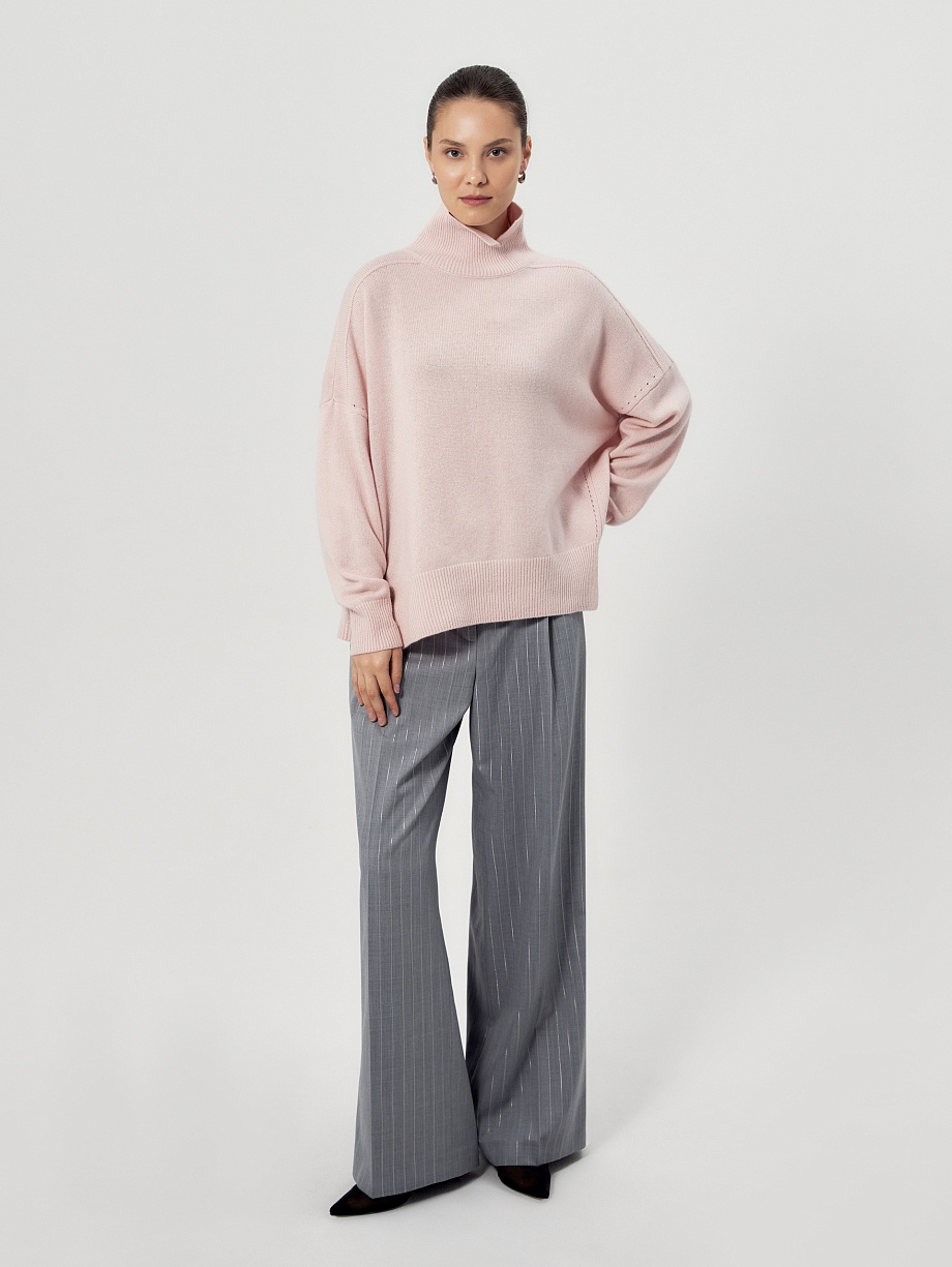 Объемный свитер из 100% кашемира