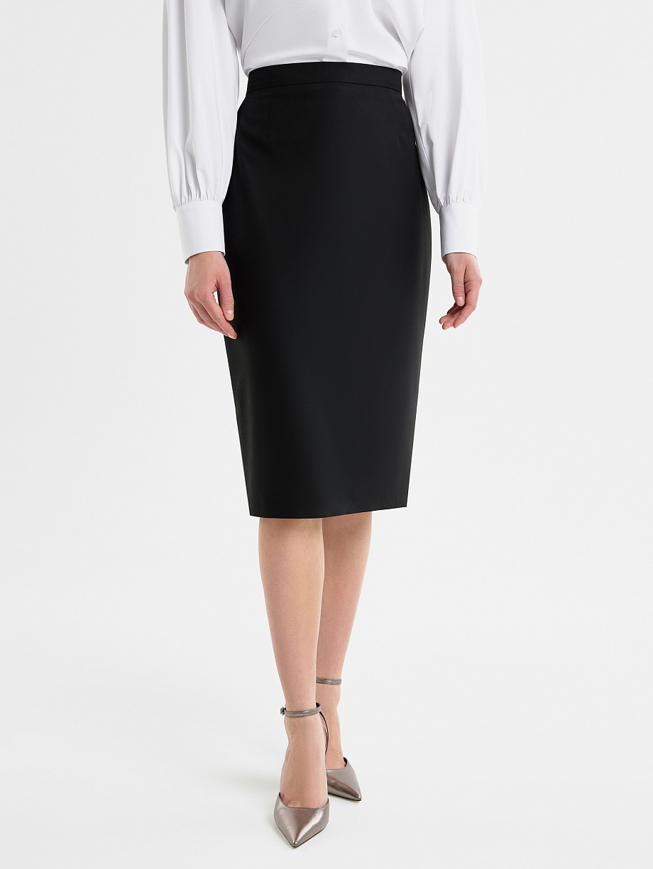 Юбка-карандаш из костюмной ткани