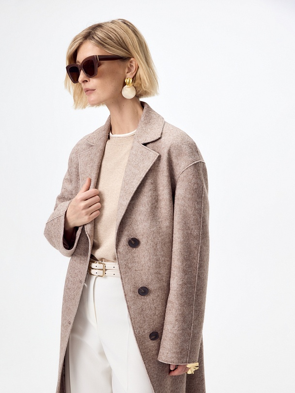 Пальто из шерсти с мембраной